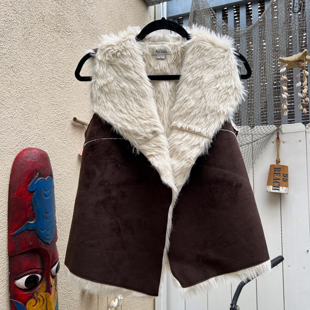 Faux fur vest